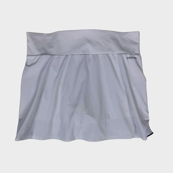 Adidas Aeroready Medium White Skort Polyester Stretch - Picture 2 of 5